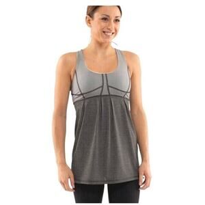 LULULEMON Run Your Heart Out Pleated Racerback Tank Top Yoga Running Workout 10